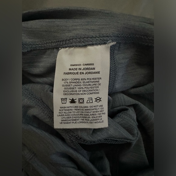 Nike Yoga Ruched High-Waist Leggings Blue, Size: S - Picture 10 of 10